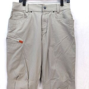 BRUNT Torra Pants Mens 30x32 Tan Utility Canvas Carpenter Cargo Workwear Stretch